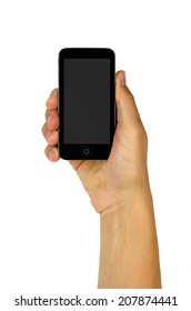 Male Hand Holding Phone