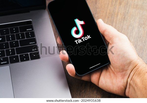 Male Hand Holding Smartphone Tik Tok Stock Photo 2024931638 | Shutterstock