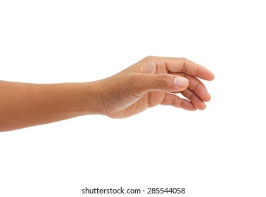 Male Hand On The Isolated Background