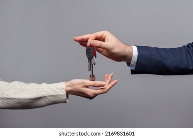 Male Hand Passing House Keys New Stock Photo 2169831601 | Shutterstock