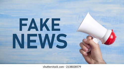 Male Hand Showing Megaphone Fake News Stock Photo 2138028579 | Shutterstock