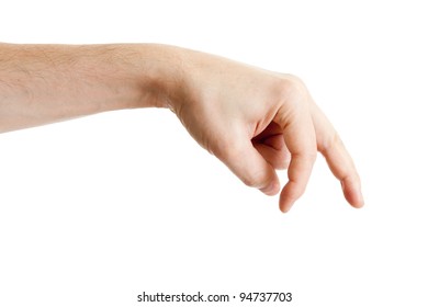 Male Hand Showing The Walking Fingers