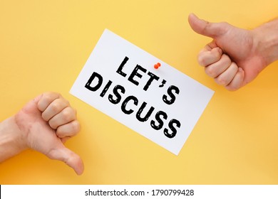 Lets Discuss Images, Stock Photos & Vectors | Shutterstock