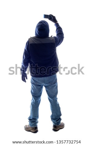 Similar – Image, Stock Photo light blue man