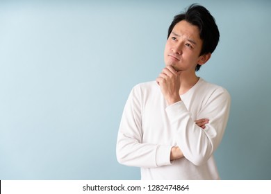 Male Image In White T Shirt