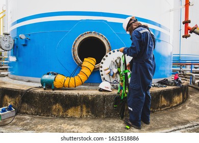 Male Into Fuel Tank Oil Area Confined Space Safety Blower Fresh Air