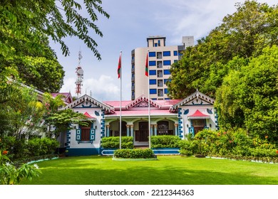 Male, Maldives - August 06, 2022: Muliaage Has Been The Official Residence Of All Seven Presidents Of The Maldives To Date At Different Points During Their Presidency.