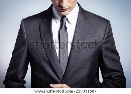 Male model in a suit