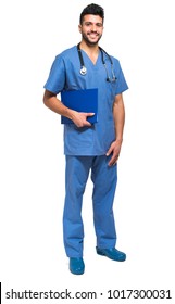 Male Nurse Full Length Portrait