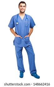 Male Nurse Full Length Portrait