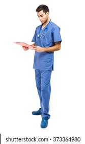 Male Nurse Full Length Portrait