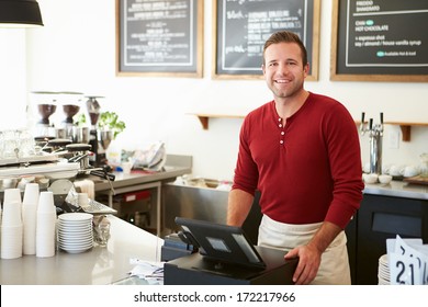 Male Owner Of Coffee Shop
