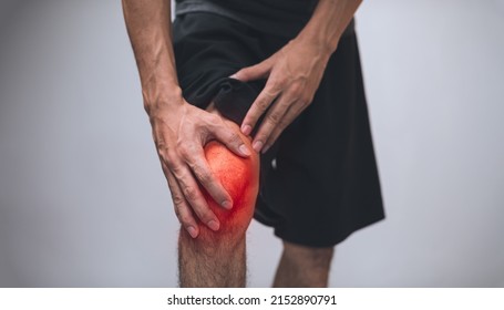 Male Patient With Knee Pain, Bone, Tendon, Pain, Injury According To Medical Principles