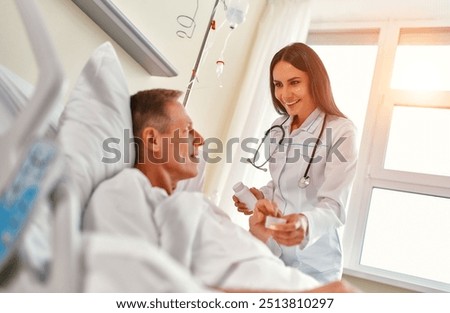 Similar – Female doctor comforting older patient