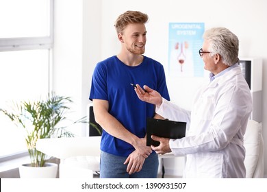 Male Patient At Urologist's Office