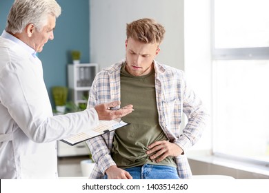 Male Patient At Urologist's Office