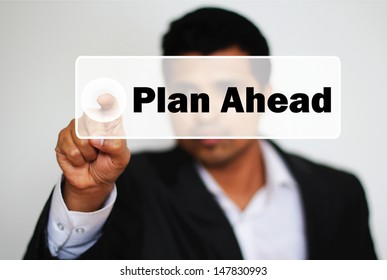 Male Professional Choosing To Plan Ahead