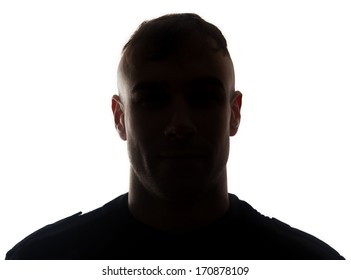 Male Silhouette.Unknown Person Concept