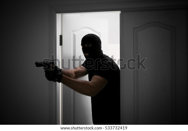 thief stock photo gun thief stock photo gun