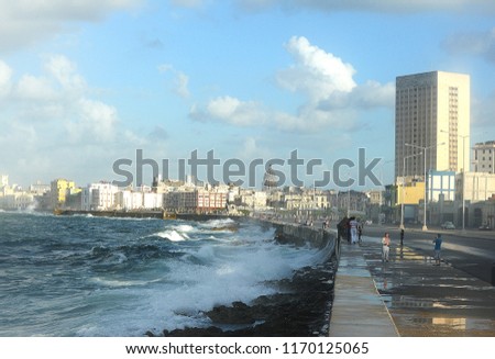 Similar – children at malecon Cuba