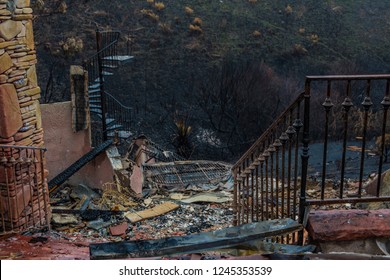 Malibu After Woolsey Fire Burnt Landscape