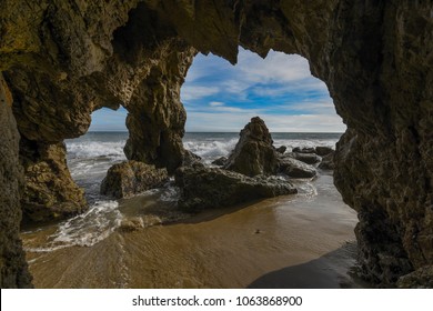 Malibu Beach Cave Stock Photo (Edit Now) 1063868900