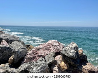 Malibu Coast In Sunny Day, California