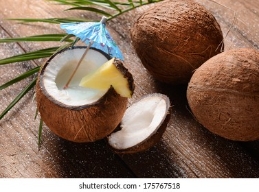 Malibu Drink In Coconut