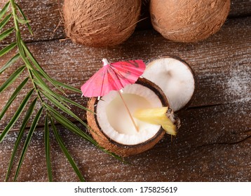 Malibu Drink In Coconut