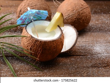 Malibu Drink In Coconut