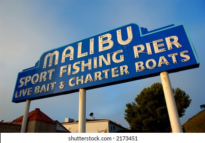 Malibu Pier Sign