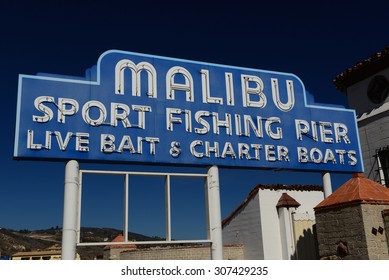 Malibu Sport Fishing Pier Sign