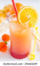 Malibu Sunrise Mixed Drink Cocktail