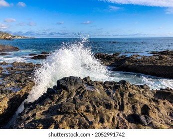 Malibu Waves Crashing On The Beach