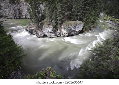 Maligne Canyon Jasper National Park Alberta Canada In Summer