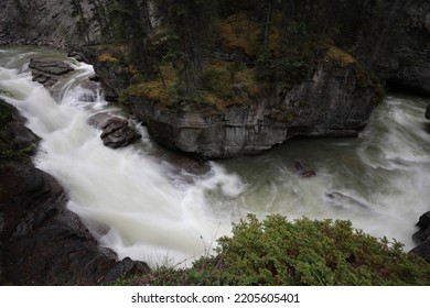 Maligne Canyon Jasper National Park Alberta Canada In Summer