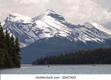 Maligne Lake in the Canadian Rockies