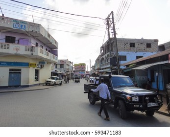 MALINDI/KENYA - SEPTEMBER 4 2013: Streets and buildings of Malindi town. Eastern Africa - Shutterstock ID 593471183