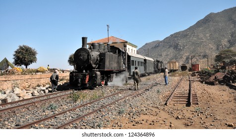 Mallet Steam Locomotive, 1939,  Brought By The Italians Building The Railway In Eritrea.