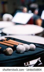 Mallets Percussion and musician kit in the concert area