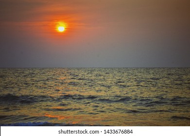 The Malpe beach, situated in Udupi District in South Canara is famous for the sunset.