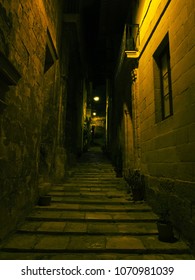 Malta at Night - Alleyways and Streetscapes - Shutterstock ID 1070981039