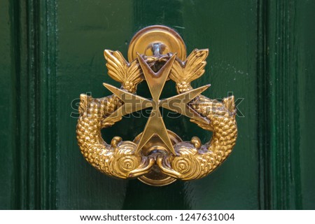 Malta, traditional door, door knocker