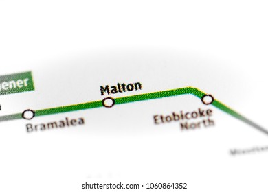 Malton Station. Toronto Metro Map.