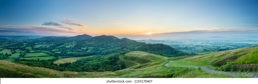 Malvern Hills At Dawn. 