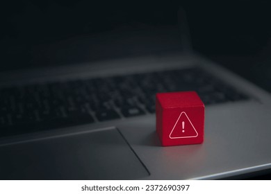 Malware attack virus alert , malicious software infection , cyber security awareness training to protect business information from threat attacks