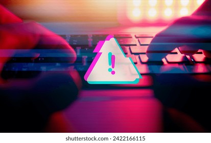 Malware attack virus alert , malicious software infection , cyber security awareness training to protect business information from threat attacks - Powered by Shutterstock