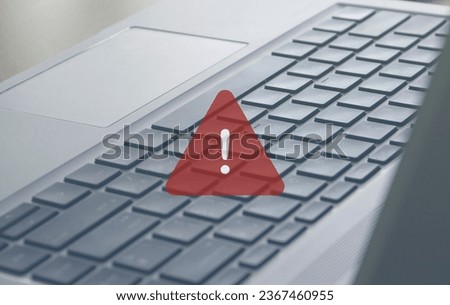 Malware attack virus alert , malicious software infection , cyber security awareness training to protect business information from threat attacks