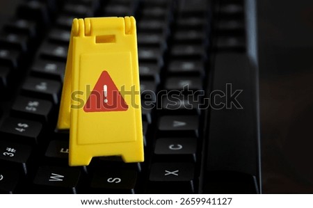 Malware attack virus alert , malicious software infection , cyber security awareness training to protect business information from threat attacks