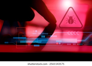 malware detection , threat monitoring , virus scan , cyber security awareness concept